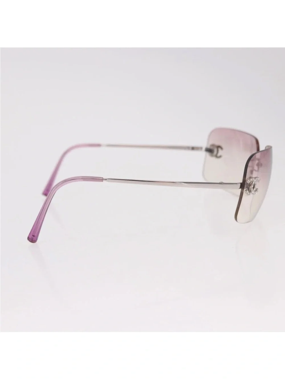 Chanel Lilac Gradient Rimless Sunglasses